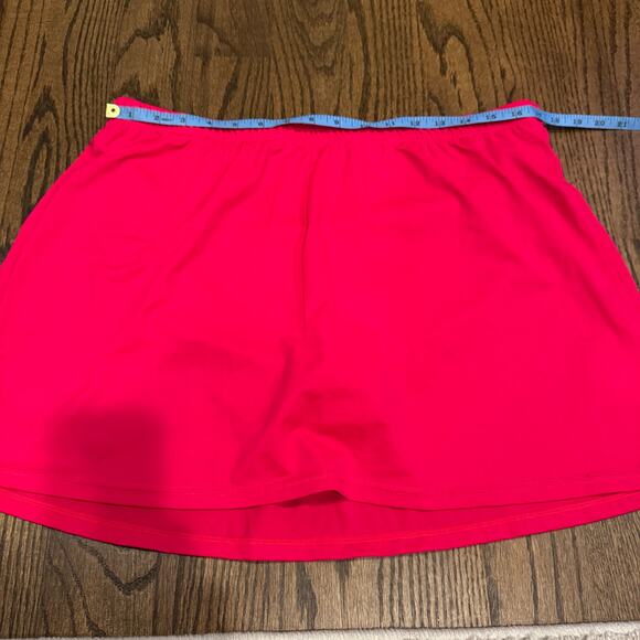 Swimsuits for All Women Solid Pink Swim Skirt Attached Brief Suit Bottom Size 18 - Picture 7 of 7